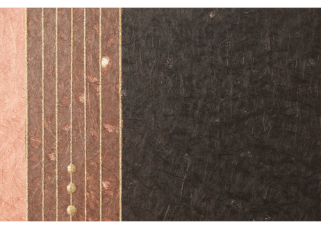 和紙アートパネル「暁闇－Gyouan」　Washi Wall Art Panel　800×210