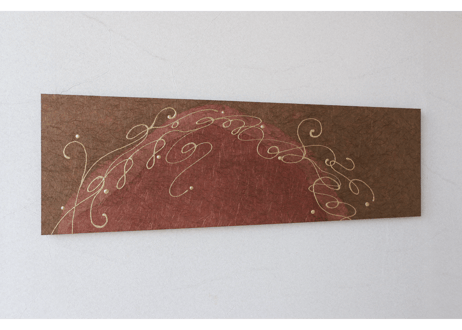 和紙アートパネル「陽炎－Kagerou」　Washi Wall Art Panel　910×280