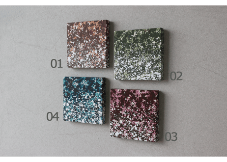 和紙ミニアートパネル「微泡－bihou」　Washi Mini Art Panel　150×150 全4種