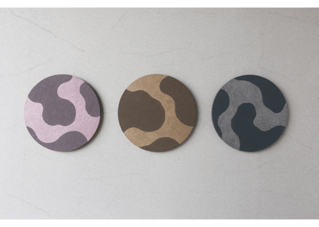 円形和紙アートパネル「凪－Nagi」　Washi Wall Art Panel　300φ