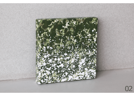 和紙ミニアートパネル「微泡－bihou」　Washi Mini Art Panel　150×150 全4種