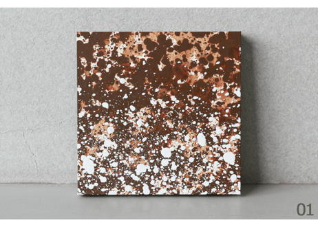 和紙ミニアートパネル「微泡－bihou」　Washi Mini Art Panel　150×150 全4種