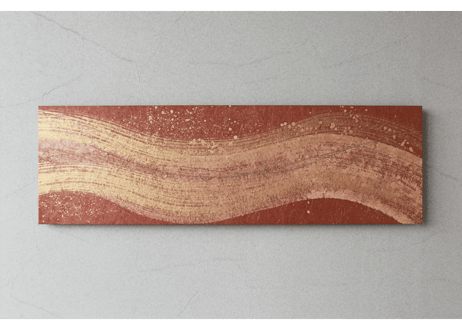 和紙アートパネル「悠久 金彩－Yukyu kinsai」　Washi Wall Art Panel　910×280