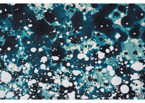 和紙ミニアートパネル「微泡－bihou」　Washi Mini Art Panel　150×150 全4種
