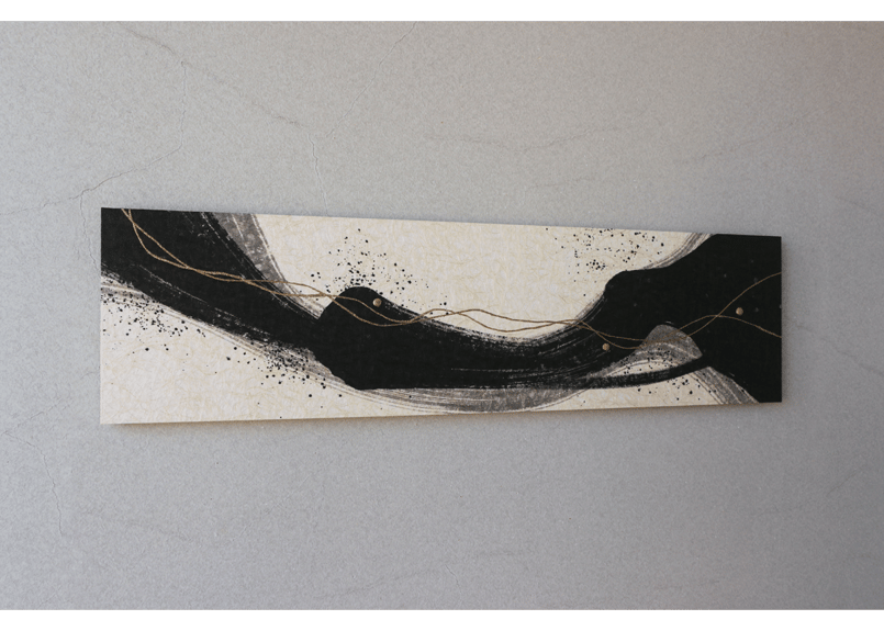 和紙アートパネル「翔－Sho」 Washi Wall Art Panel 800×210 |