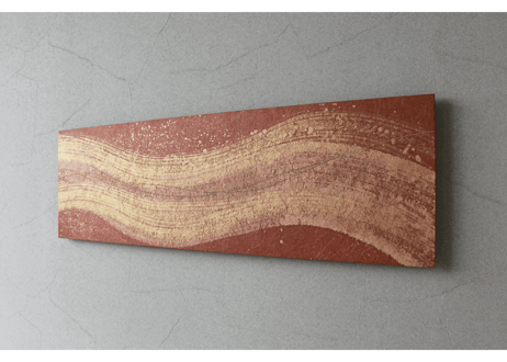 和紙アートパネル「悠久 金彩－Yukyu kinsai」　Washi Wall Art Panel　910×280