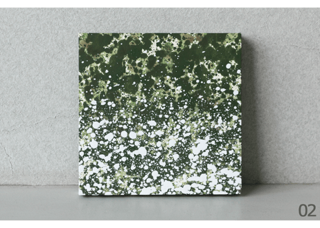 和紙ミニアートパネル「微泡－bihou」　Washi Mini Art Panel　150×150 全4種