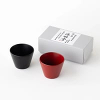 水月器ペアセット( 黒 / 朱 ）