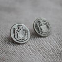 フランス製 金属ボタン2個 14㎜（C）　ヴィンテージボタン