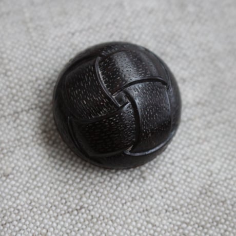 古い黒い脚付きボタン　26㎜ 　フランスヴィンテージ