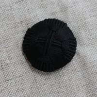 黒糸巻き上げ丸ボタン（G）28㎜  フランスアンティークボタン