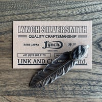 【LYNCH SILVERSMITH】 LNC312 FEATHER(L)  WHITE BUFFALO