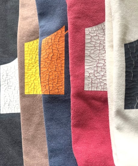 ピグメント袖スリットTシャツ