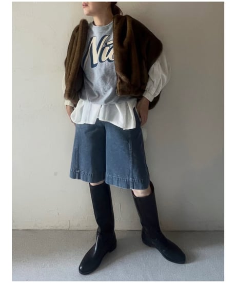 デニムハーフパンツ