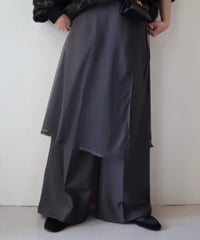 チュールラップスカート付きパンツ