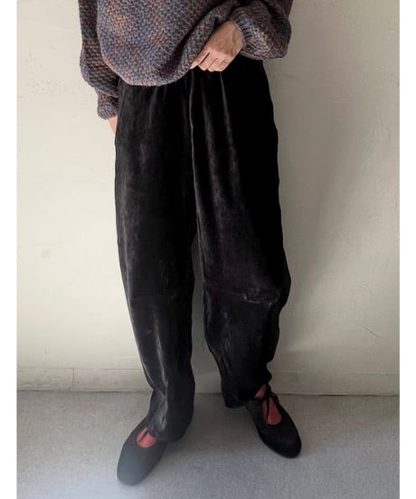 ベロアバレルパンツ