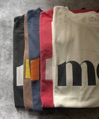 ピグメント袖スリットTシャツ