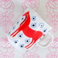マリメッコ marimekko　＜Musta Tamma＞マグカップ