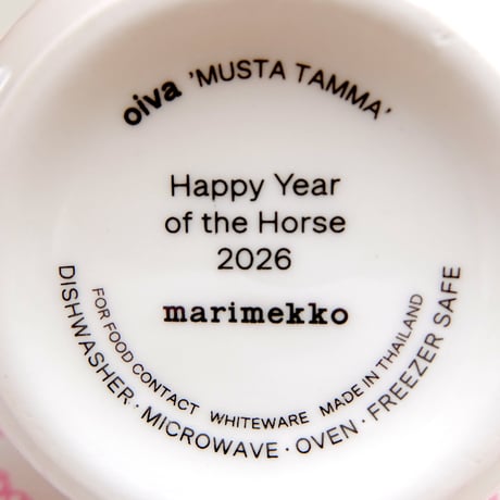 マリメッコ marimekko　＜Musta Tamma＞マグカップ