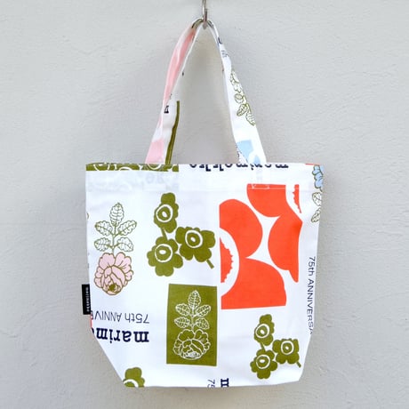 マリメッコ marimekko　＜75th Anniversary＞ファブリックトートバッグ　日本限定