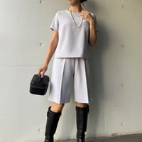 8-152     ラベンダー　バミューダパンツ  フリー(Ｍ)
