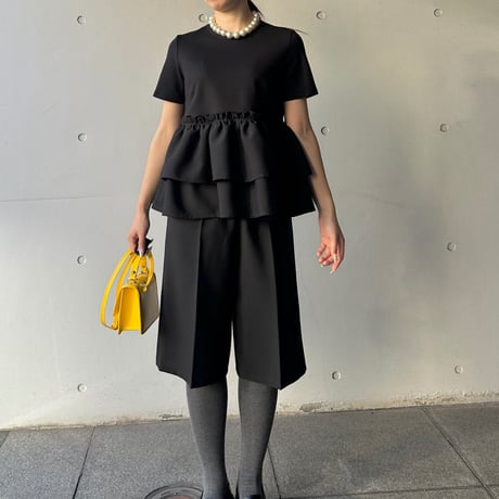 10-046  黒　バミューダパンツ　フリー(Ｓ〜Ｍ)