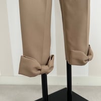 8-101     キャメル　バックリボンレギパン　フリー(ＸＬ)
