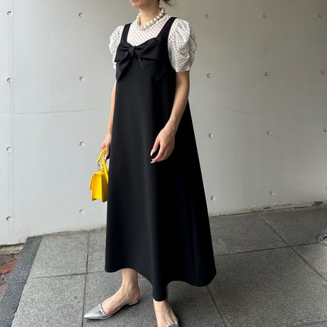 7-055    白　ドットシアートップス　フリーサイズ　 セレクト商品