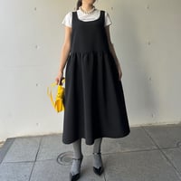 10-036    黒　ギャザージャンスカ　フリー