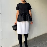 8-153     ラベンダー　セミタイトスカート　フリー(Ｍ)