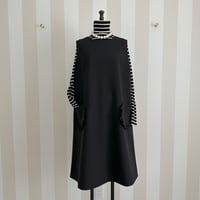 8-093   フリルポケットワンピース　ファスナー付き　ＸＬ
