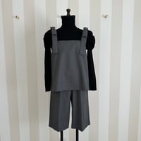 10-071    グレーウール　バミューダパンツ　フリー(Ｍ)