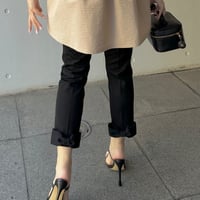 6-190   黒ハニカム　バックリボンレギパン　フリー（Ｌ）