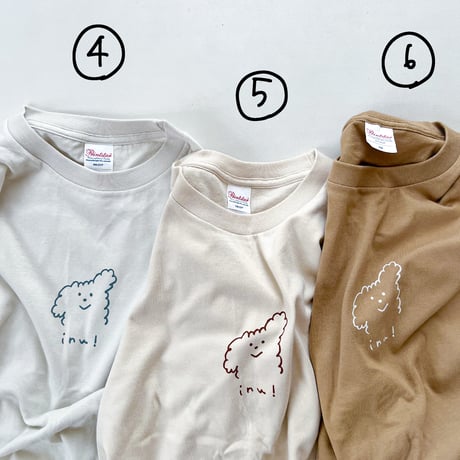 (Mサイズ）inu! Tシャツ いろいろカラー2026