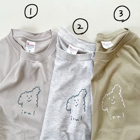 (Mサイズ）inu! Tシャツ いろいろカラー2026