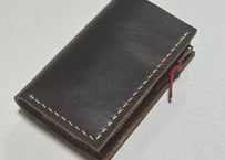 【在庫品】キャッシュレス生活に便利なミニ財布（ラクダ革製）