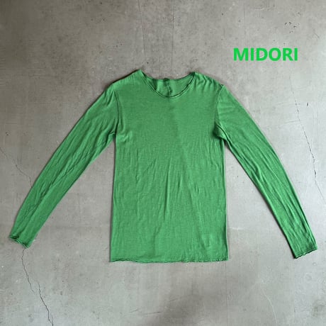 ケイト長袖Tシャツ・新価格　キミドリ／みどり（新色）