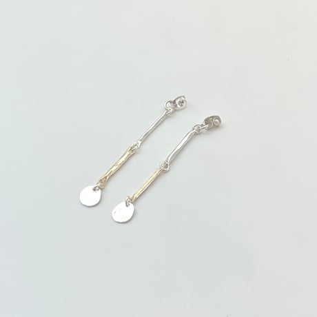 【LOOP】 SILVER PIERCED EARRINGS BACKS WITH DECORATIONS ①