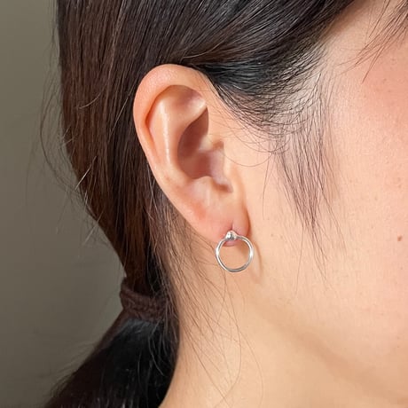 【LOOP】 SILVER PIERCED EARRINGS ②