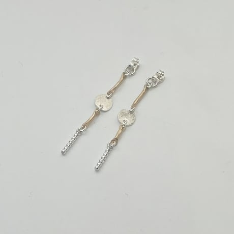 【LOOP】 SILVER PIERCED EARRINGS BACKS WITH DECORATIONS ①