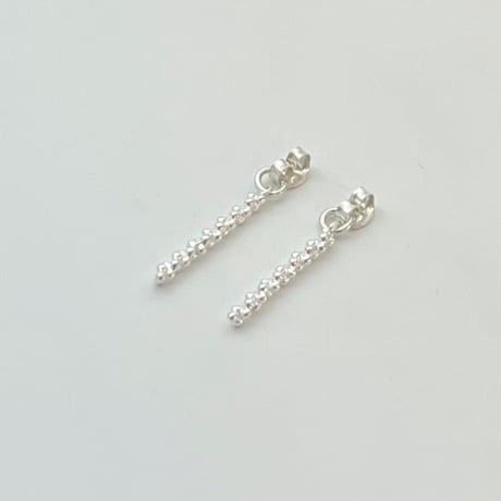 【LOOP】 SILVER PIERCED EARRINGS BACKS WITH DECORATIONS ①