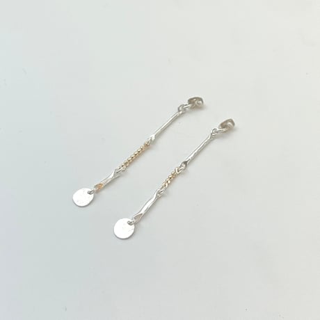 【LOOP】 SILVER PIERCED EARRINGS BACKS WITH DECORATIONS ①