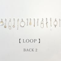 【LOOP】 SILVER PIERCED EARRINGS BACKS WITH DECORATIONS  ②