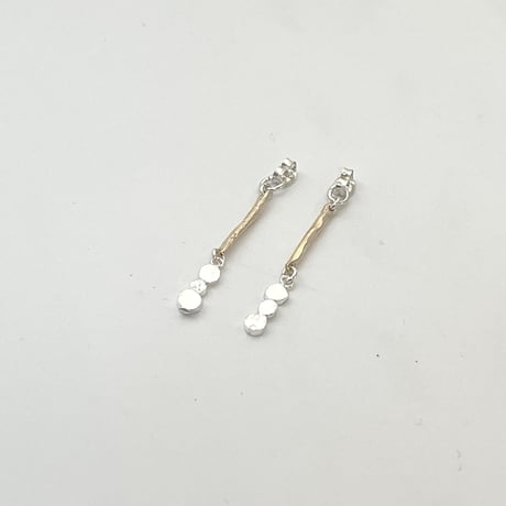 【LOOP】 SILVER PIERCED EARRINGS BACKS WITH DECORATIONS ①