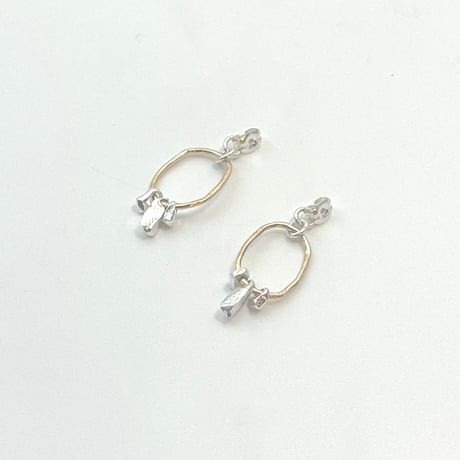 【LOOP】 SILVER PIERCED EARRINGS BACKS WITH DECORATIONS  ④