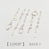 【LOOP】 SILVER PIERCED EARRINGS BACKS WITH DECORATIONS  ③