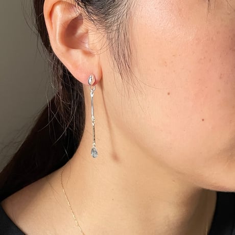 【LOOP】 SILVER PIERCED EARRINGS BACKS WITH DECORATIONS ①