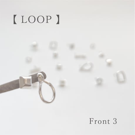 【LOOP】 SILVER PIERCED EARRINGS ③