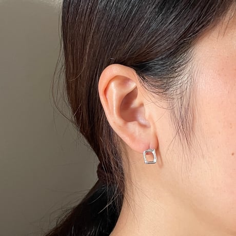 【LOOP】 SILVER PIERCED EARRINGS ②