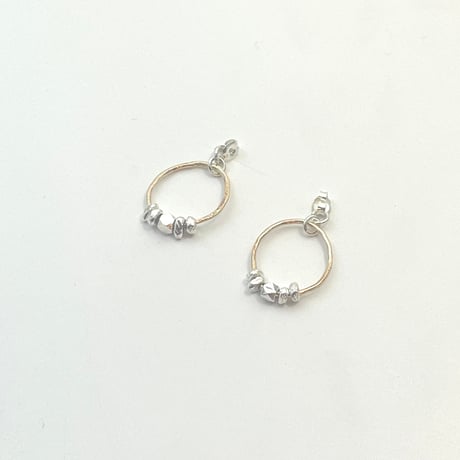 【LOOP】 SILVER PIERCED EARRINGS BACKS WITH DECORATIONS  ④